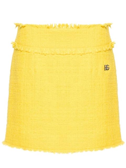 Dolce & Gabbana tweed A-line miniskirt
