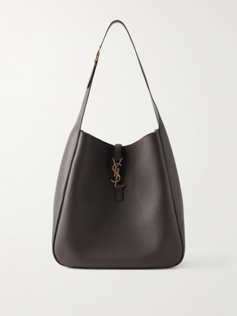 Le 5 à 7 large leather shoulder bag Brown