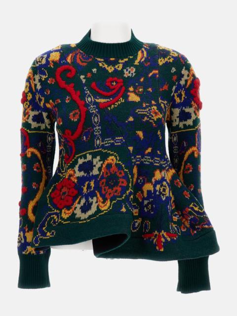 sacai FLORAL JACQUARD PULLOVER