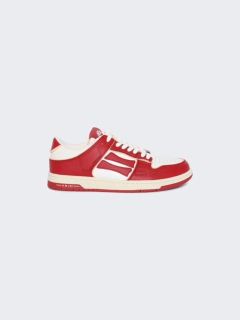 AMIRI Collegiate Skel Top Low Sneaker Red White