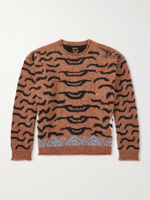 Kapital Nepal Tiger Intarsia Wool-Blend Sweater