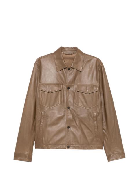 EMPORIO ARMANI press-stud-fastening jacket