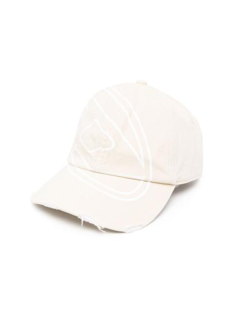 logo-print cotton cap