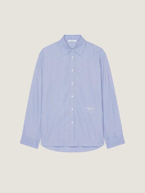 Givenchy COUTURE SEAM STRIPED SHIRT IN COTTON OXFORD