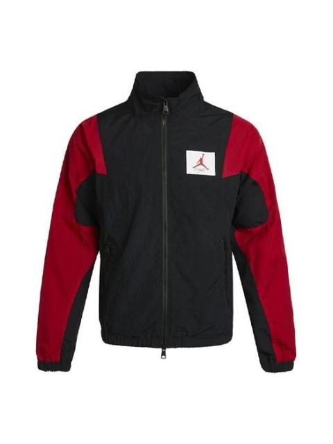 Air Jordan Flight Splicing Casual Sports Stand Collar Jacket Black CV3151-010