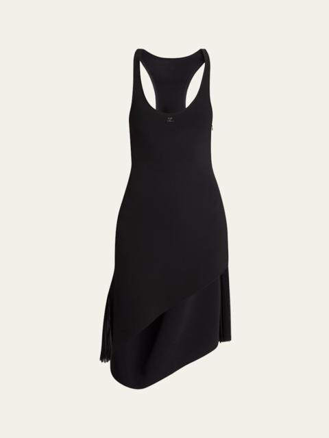 courrèges Infinity Pleats Crepe Tank Dress