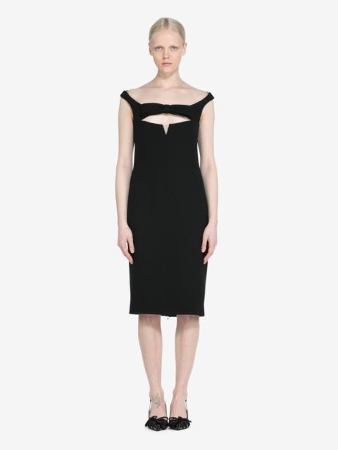 N°21 BOW-EMBELLISHED MIDI DRESS