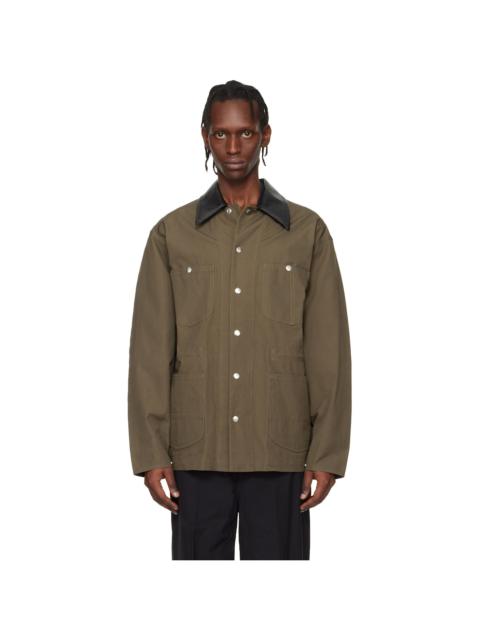 TOGA VIRILIS Khaki Canvas Jacket