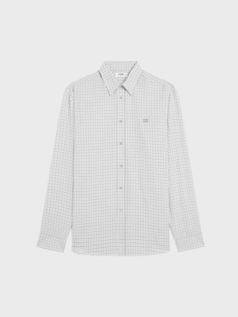 CELINE relaxed shirt IN CHECKED COTTON TWILL