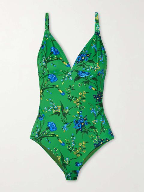 Erdem Floral-print swimsuit