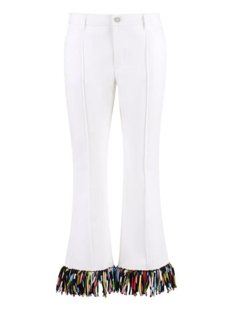 PUCCI PUCCI CROPPED FLARED TROUSERS