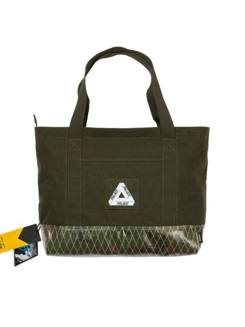 PALACE PALACE X-PAC COTTON CANVAS SHOPPER BAG OLIVE