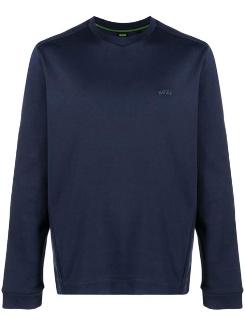 Salbo Curved logo-print sweatshirt