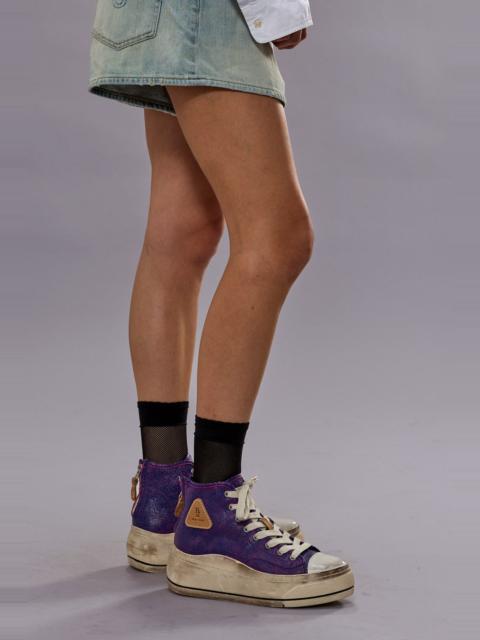 R13 KURT HIGH TOP SNEAKER - PURPLE / PINK - R13