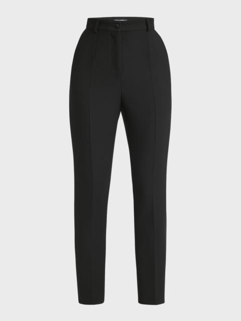 Dolce & Gabbana Straight-Leg Ankle Tuxedo Pants