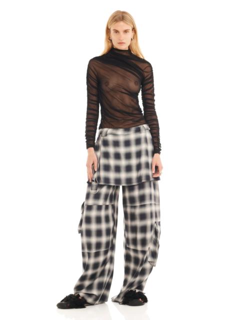 Collina Strada FOG PLAID LAWN SKIRT CARGO PANT
