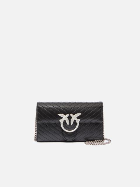 LOVE BAG ONE SMALL CROSSBODY BAG IN LEATHER