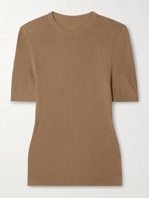 KHAITE Celina Ribbed Wool-blend Top