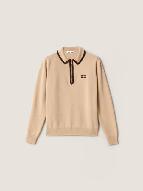 Miu Miu Wool and cashmere polo sweater