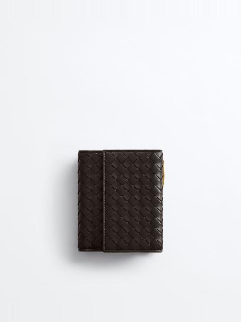 Bottega Veneta Intrecciato Piccolo Small Bi-Fold Wallet with Flap