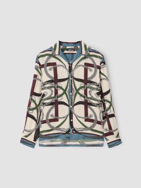 Ambush SCARF PRINT LONG SLEEVE SHIRT