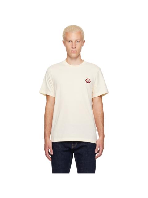 Moncler Off-White Logo Cotton Jersey T-shirt