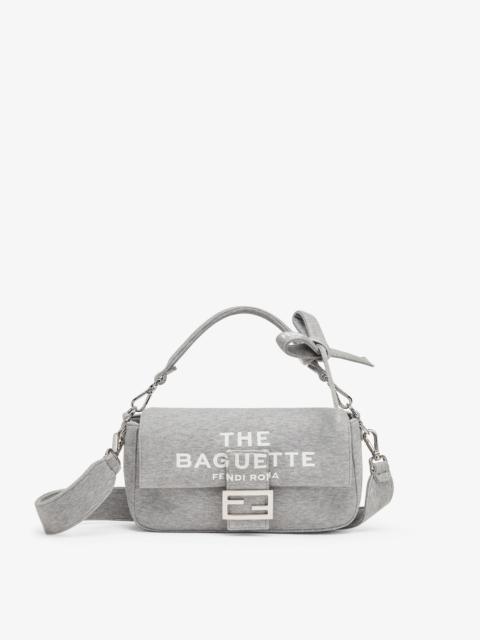FENDI Limited edition Fendi by Marc Jacobs Baguette, made of gray mélange jersey with ‘The Baguette Fendi 