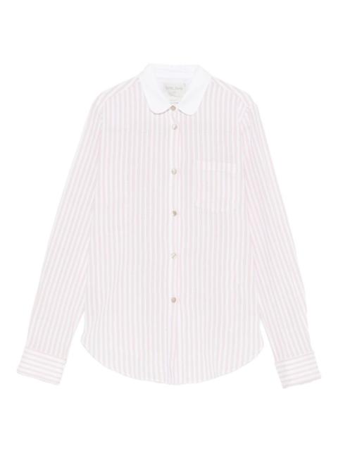 forte_forte striped collared shirt