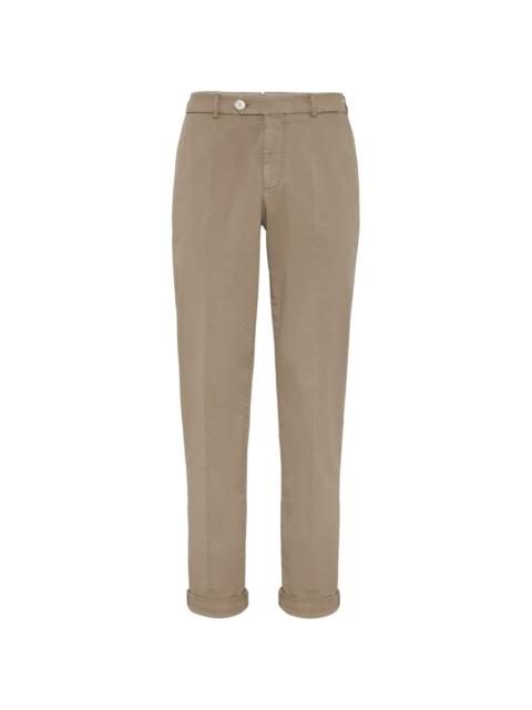 cotton-blend trousers