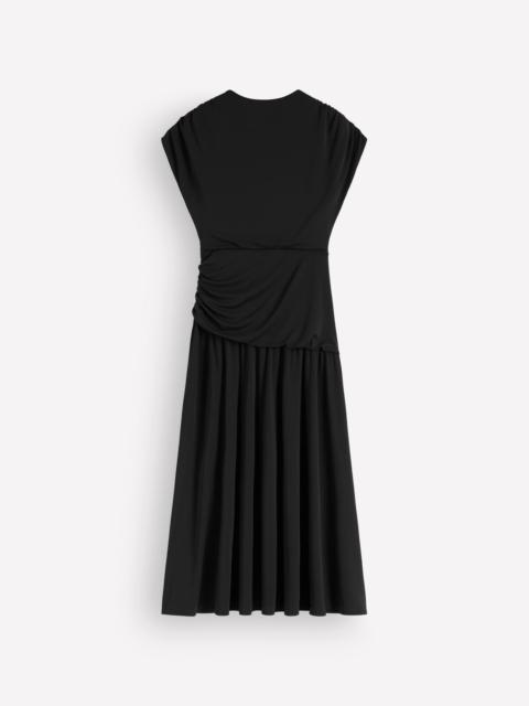 BODEN Drape Jersey Crepe Maxi Dress-Black