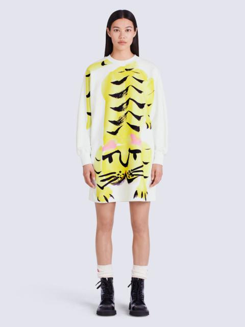 KENZO 'Akae Bowing Tiger' kimono sweatshirt dress