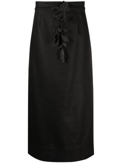 Zimmermann Luminosity pencil midi skirt