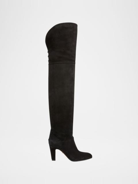 Chloé Eve Suede Over-The-Knee Boots