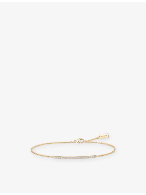 MESSIKA Gatsby Gold Bar and 0.25ct Diamond Bracelet