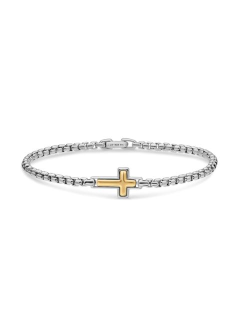 DAVID YURMAN Men's Cross Station Bracelet in Sterling Silver - Silver