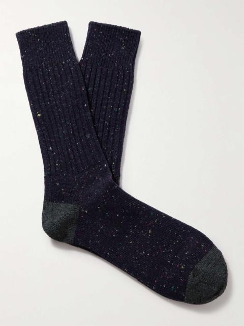 ANONYMOUSISM Ribbed-Knit Socks