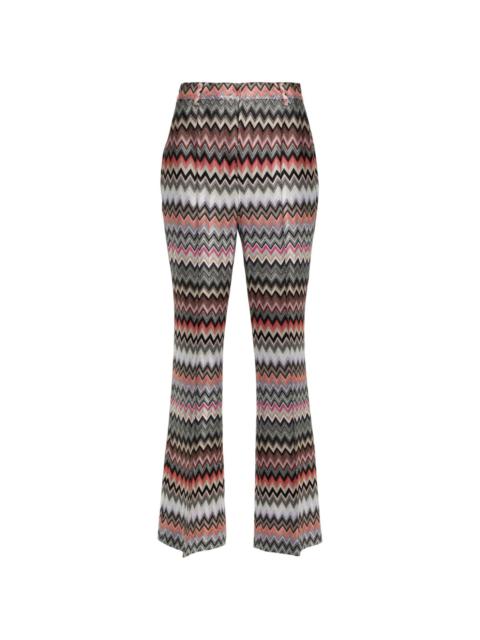 zigzag tailored trousers