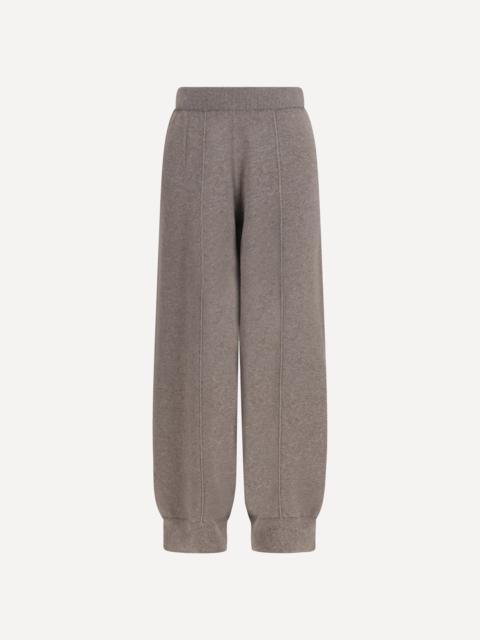 FABIANA FILIPPI Straight leg wool, silk and cashmere knit Pants