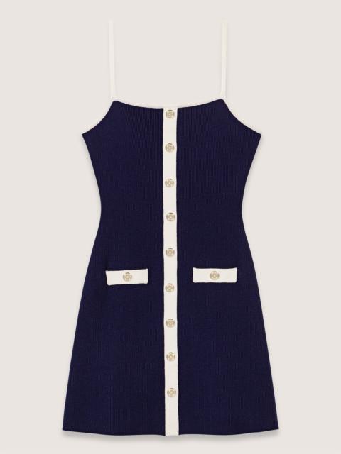maje Rib knit mini dress