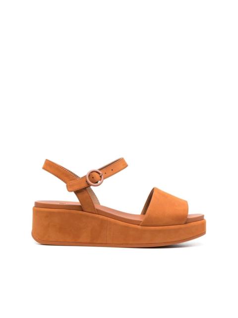 CAMPER Misia suede wedge sandals