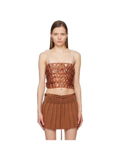 ISA BOULDER Brown Band Top
