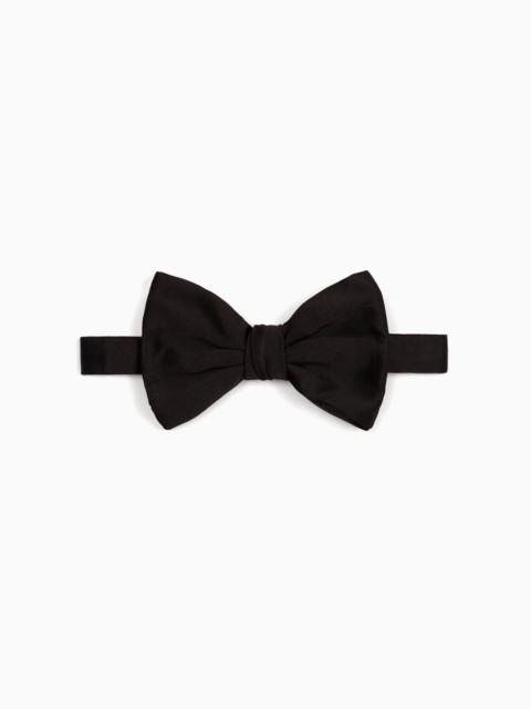 GIORGIO ARMANI Large, pure silk knotted bow tie