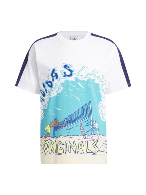 adidas Beach Sports Art Tee 'White' IN4777