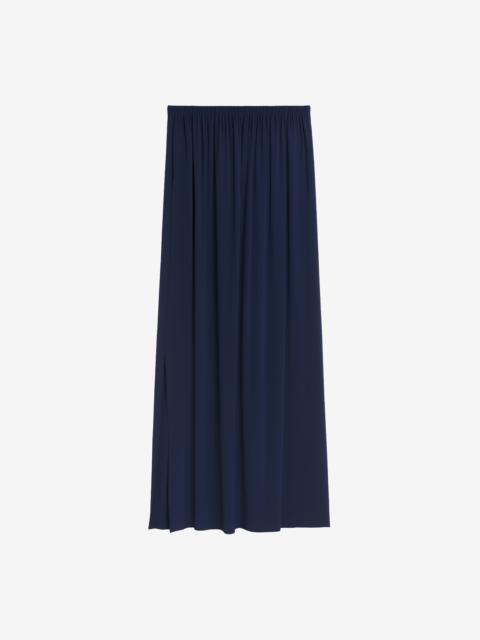 The Frankie Shop Elie Silk Fluid Maxi Skirt - Navy
