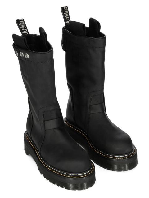 Rick Owens DRKSHDW X DR.MARTENS QUAD SOLE PULL ON BOOTS (BLACK)