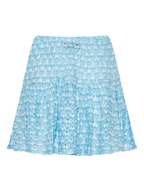 Missoni patterned tiered skirt