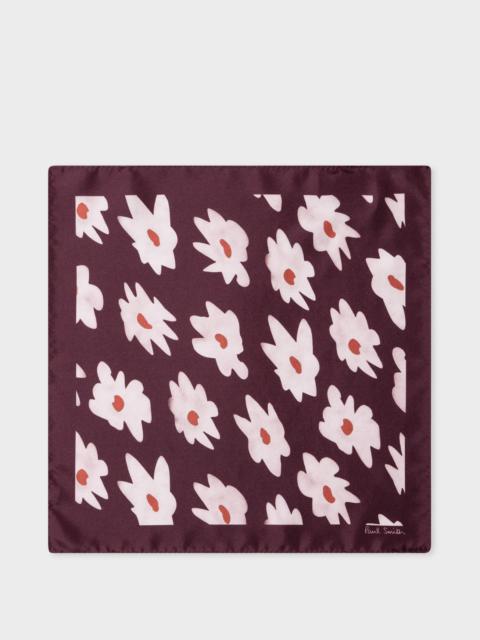 Paul Smith 'Big Flower' Silk Pocket Square