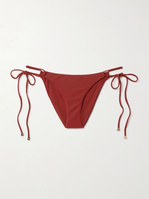 KIKI DE MONTPARNASSE Echauffer embellished bikini briefs Brick