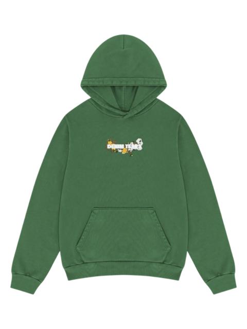 DENIM TEARS Cotton Floral Logo Hoodie "Green" DT220
