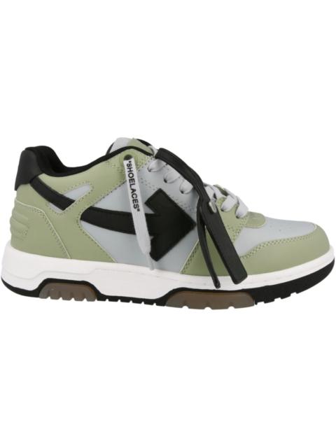 OFF-WHITE Out Of Office OOO Low Tops Military Green